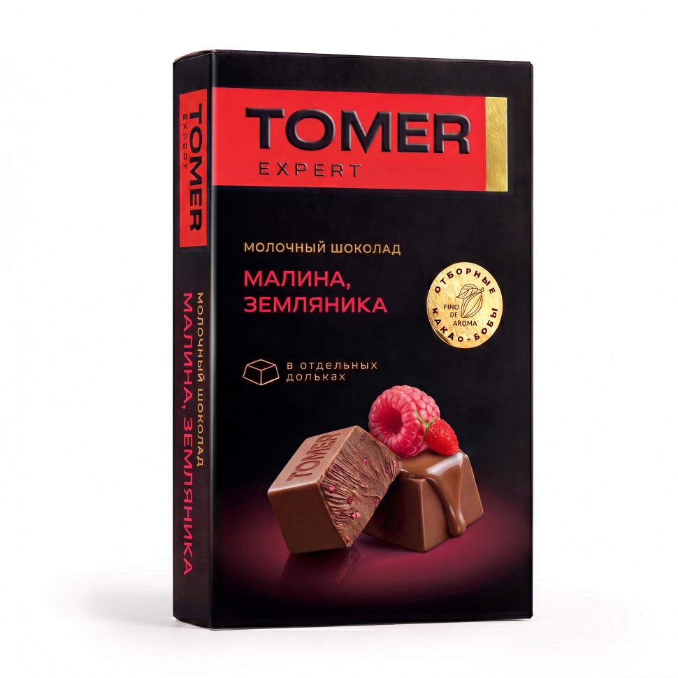  Фабрика Томер   Молочный шоколад Малина-Земляника, 90г  в Тимашёвске