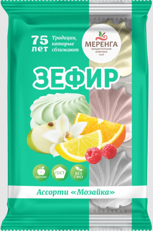№1 Меренга Зефир Мозайка, 270г  в Тимашёвске