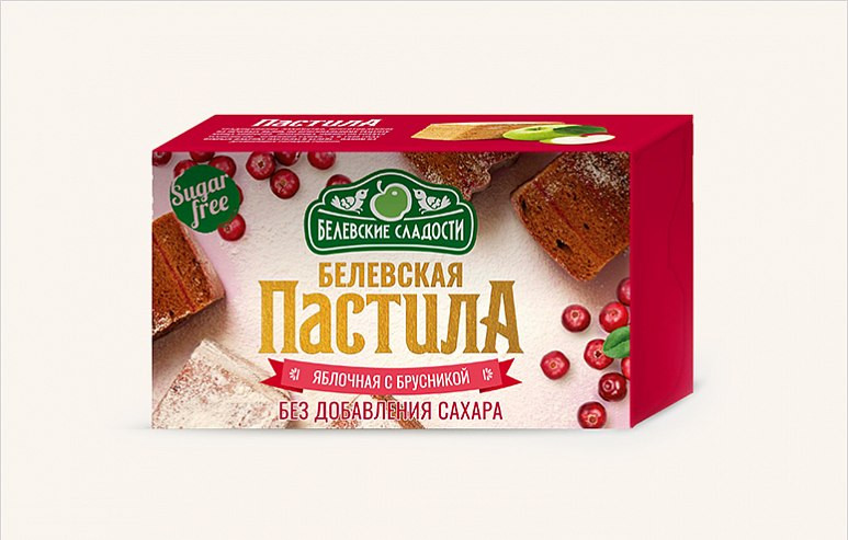  Пастила  200г диетическая с КЛЮКВОЙ, НОВЫЙ ФОРМАТ (4*50г)    в Тимашёвске