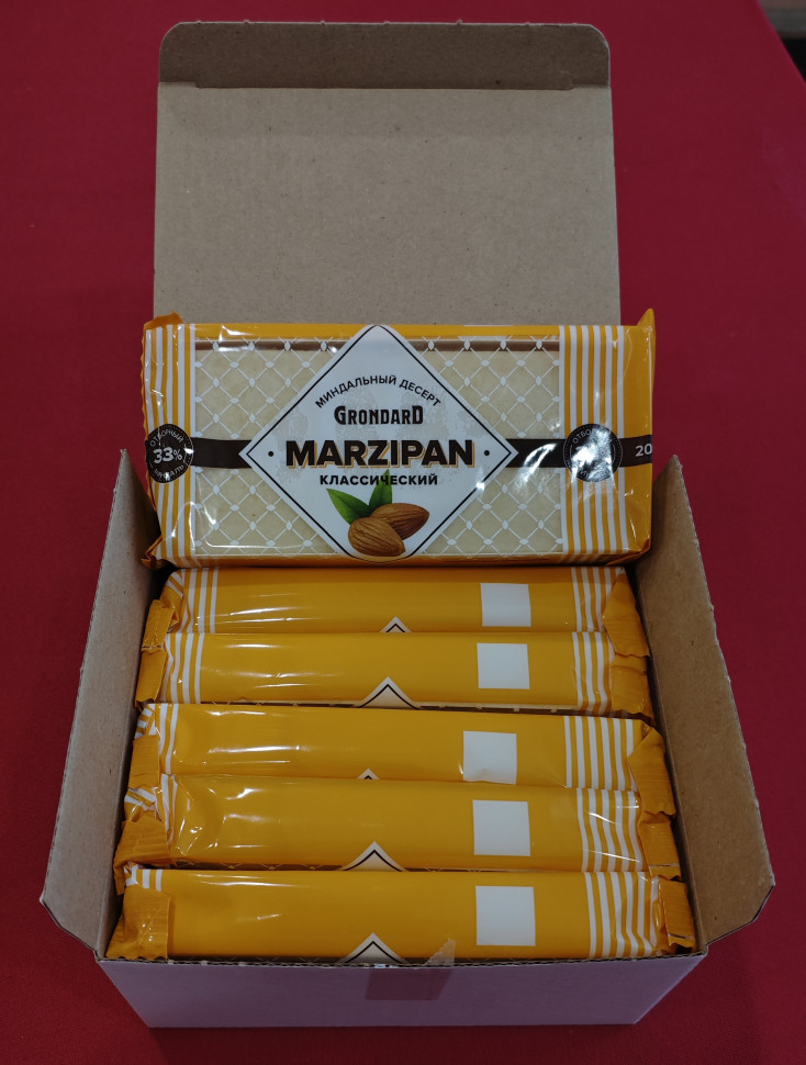  TM Grondard      (11133) Марципан 33%, (блок 6 шт по 200г)             в Тимашёвске