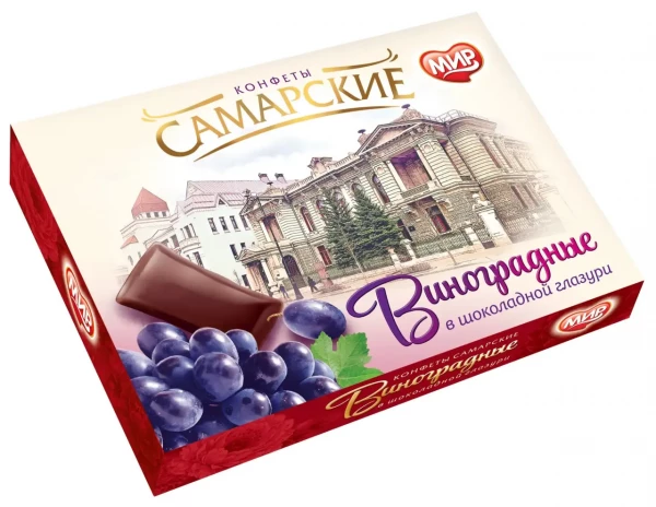 №2 КФ МИР Виноградные в шоколадной глазури 160г  в Тимашёвске