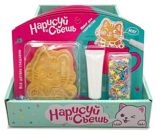  Набор для творчества Нарисуй и съешь "Котёнок" (блок 12шт 59г) в Тимашёвске