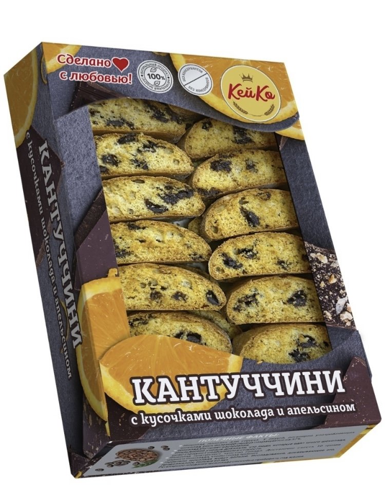  Кей Ко Кантуччини с кусочками шоколада и апельсином, 200г   в Тимашёвске