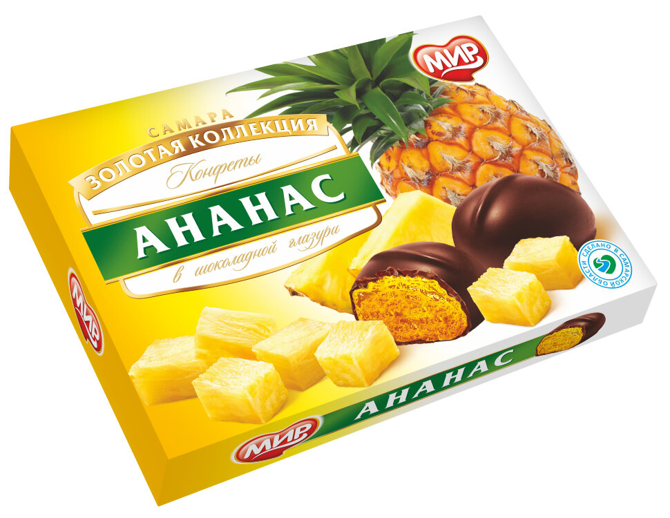  КФ МИР Ананас в шоколадной глазури 160г в Тимашёвске