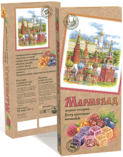  Сладарт Мармелад Ассорти ягодное в сахарной пудре, 200г    в Тимашёвске